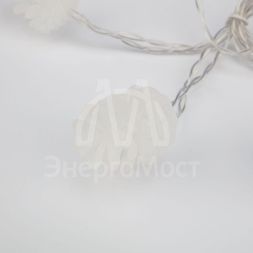 Гирлянда светодиодная &amp;quot;Шишки&amp;quot; 5м 30LED тепл. бел. провод прозр. с контроллером Neon-Night 303-069