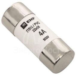 Вставка плавкая цилиндрическая ПВЦ 22х58 4А EKF pvc-22x58-4