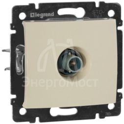 Розетка телевизионная TV СП Valena 1.5дБ 2400МГц с топологией &amp;quot;звезда&amp;quot; механизм сл. кость Leg 774329