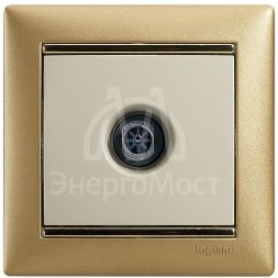 Розетка телевизионная TV СП Valena 1.5дБ 2400МГц с топологией &amp;quot;звезда&amp;quot; механизм сл. кость Leg 774329