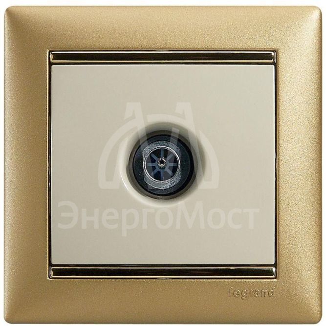 Розетка телевизионная TV СП Valena 1.5дБ 2400МГц с топологией &amp;quot;звезда&amp;quot; механизм сл. кость Leg 774329