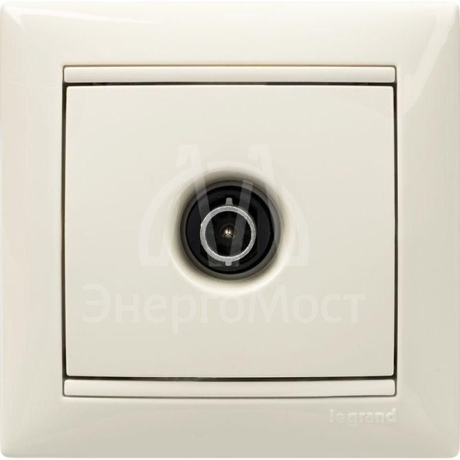 Розетка телевизионная TV СП Valena 1.5дБ 2400МГц с топологией &amp;quot;звезда&amp;quot; механизм сл. кость Leg 774329