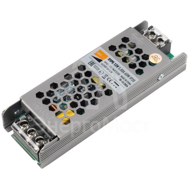 Драйвер BSPS 12В 5.0A=60Вт JazzWay 3329327A