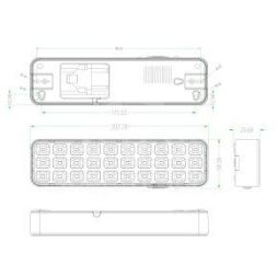 Светильник светодиодный DBA-102-0-20 30LED 5ч IP20 выход аварийный непостоянный Эра Б0044395