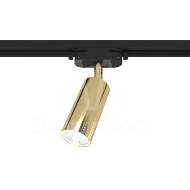 Светильник трековый ARTLINE поворотный 55х55х100мм GU10 230В алюм. 4кв.м зол. Ritter 59878 1