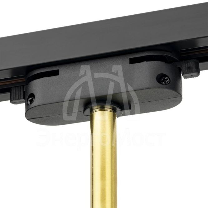 Светильник трековый ARTLINE поворотный 55х55х100мм GU10 230В алюм. 4кв.м зол. Ritter 59878 1