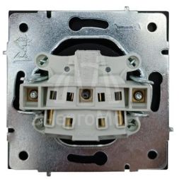 Розетка 1 мест. б/з ПБТ СП ZIMA IP20 16А безвинт. зажим черн. бархат LEZARD 704-4288-121BQC