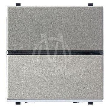 Механизм выключателя 1-кл. 1п 2мод. СП Zenit 16А IP20 с клавишей шампань ABB 2CLA220100N1901