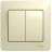 Выключатель 2-кл. СП Glossa 10А IP20 (сх. 5) 10AX в сборе беж. SchE GSL000252