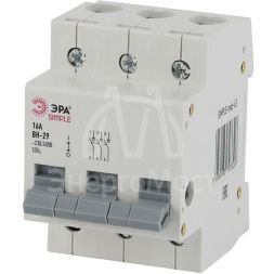 Выключатель нагрузки 3п 63А ВН-29 SIMPLE-mod-66 ЭРА Б0039256