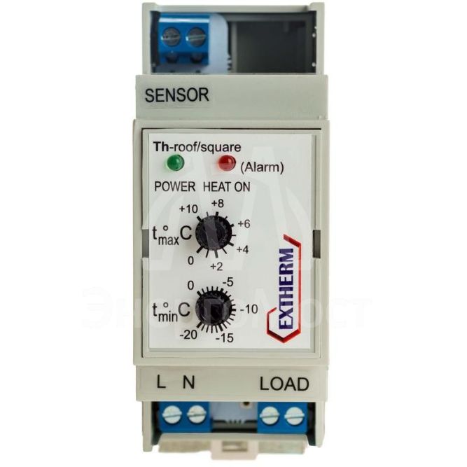 Термостат мех. для систем антиобледенения 16А на DIN-рейку EXTHERM Th-roof