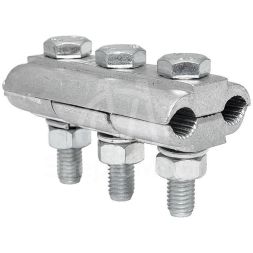 Зажим соединительный плашечный 3 болта М6 (D провода 9.6...11.4мм) ПА-2-2 PROxima EKF pa-2-2