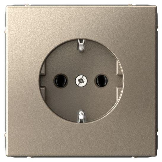 Розетка ArtGallery 16А с заземл. быстрозажим. клем. механизм шампань SE GAL000543S