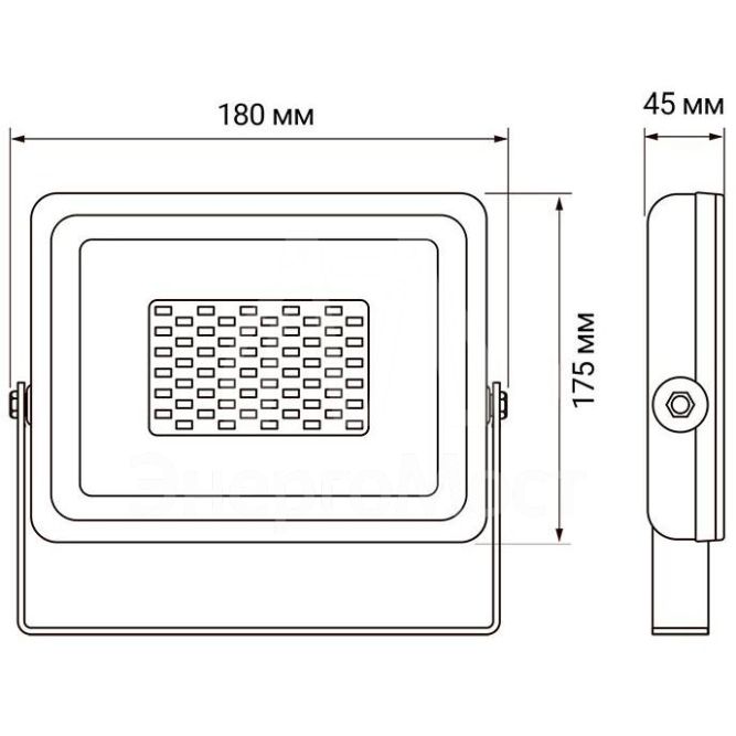 Прожектор светодиодный PFL-SC-SMD-50Вт 50Вт IP65 6500К мат. стекло JazzWay 5001435
