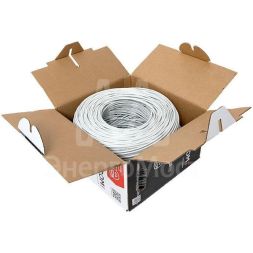 Кабель витая пара U/UTP кат.5E 4 пары 24 AWG solid PVC сер. TERACOM PRO PRO EKF TRP-5EUTP-04PVC-GY-IN3