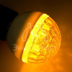 Лампа светодиодная 1Вт 9LED Шар d50 E27 желт. Neon-Night 405-211