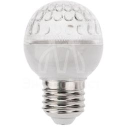 Лампа светодиодная 1Вт 9LED Шар d50 E27 желт. Neon-Night 405-211