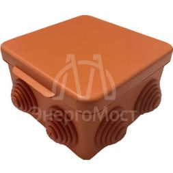 Коробка распределительная ОП 100х100х55мм IP54 негорюч. оранж. ГУСИ С3В108 Нг Евро