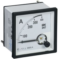 Амперметр Э47 96х96мм 300/5А кл. точн. 1.5 IEK IPA20-6-0300-E