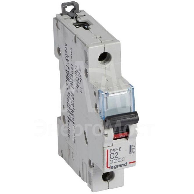Выключатель автоматический модульный 1п C 2А 6кА DX3-E 6000 1мод. 230/400В Leg 407257