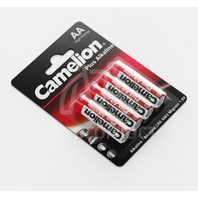 Элемент питания алкалиновый LR LR6 BL-4 (блист.4шт) Camelion 7370