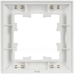 Рамка 1-м BRITE РУ-1-БрАБ арктич. бел./бел. IEK BR-M12-12-K91