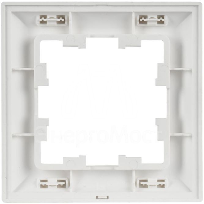 Рамка 1-м BRITE РУ-1-БрАБ арктич. бел./бел. IEK BR-M12-12-K91