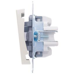 Выключатель 1-кл. СП Vesna с индикацией механизм жемчуж./бел. перламутр. LEZARD 742-3088-111