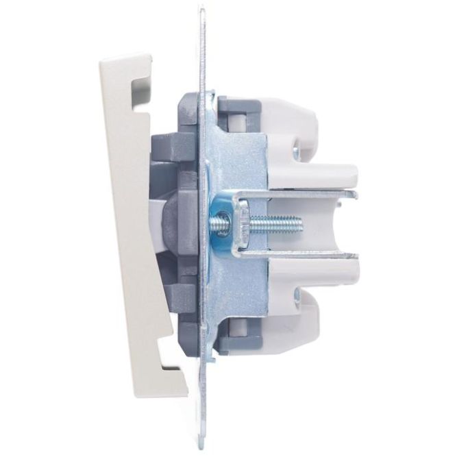 Выключатель 1-кл. СП Vesna с индикацией механизм жемчуж./бел. перламутр. LEZARD 742-3088-111