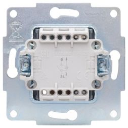 Выключатель 1-кл. СП Vesna с индикацией механизм жемчуж./бел. перламутр. LEZARD 742-3088-111