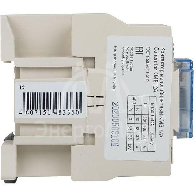 Контактор КМЭ 12А 380В 1NO EKF ctr-s-12-380