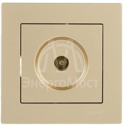 Розетка ТВ оконечная VESNA зол. LEZARD 742-3688-130