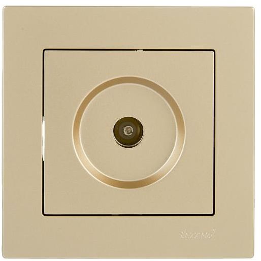 Розетка ТВ оконечная VESNA зол. LEZARD 742-3688-130