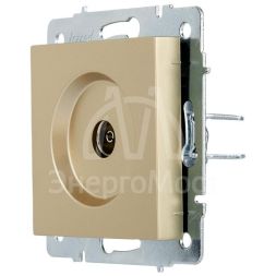 Розетка ТВ оконечная VESNA зол. LEZARD 742-3688-130