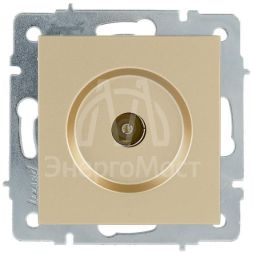 Розетка ТВ оконечная VESNA зол. LEZARD 742-3688-130