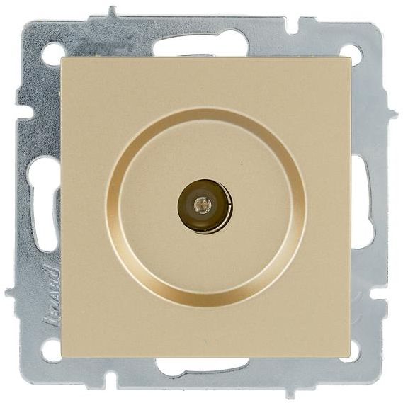 Розетка ТВ оконечная VESNA зол. LEZARD 742-3688-130
