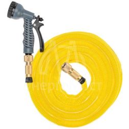 Набор поливочный растягивающийся шланг 20м пистолет 7 режимов соединитель латунь ЧЕТЫРЕ СЕЗОНА 62-0319-F