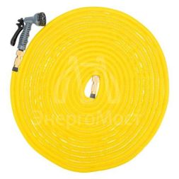 Набор поливочный растягивающийся шланг 20м пистолет 7 режимов соединитель латунь ЧЕТЫРЕ СЕЗОНА 62-0319-F