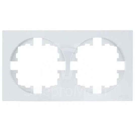 Рамка 2-м OSEN горизонт. квадрат бел. LEZARD 743-0200-147