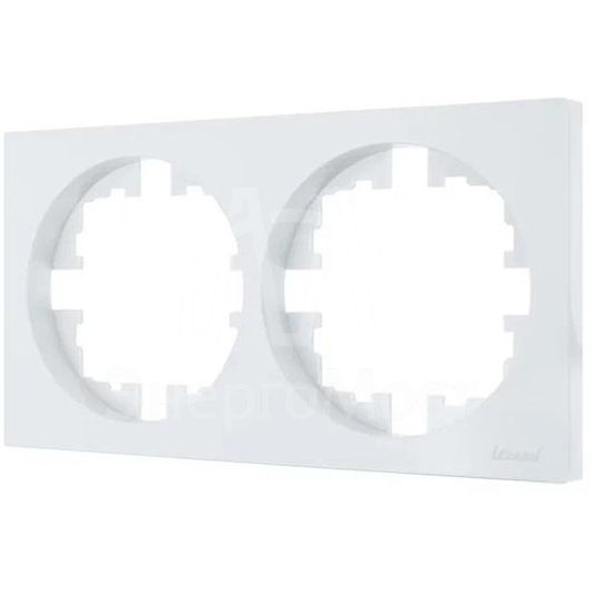 Рамка 2-м OSEN горизонт. квадрат бел. LEZARD 743-0200-147