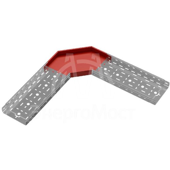 Угол для лотка горизонтальный 90град. 200х50 сталь 0.8мм &amp;quot;ПЛЮС&amp;quot; GLplus90-50-200 КМ PL0428