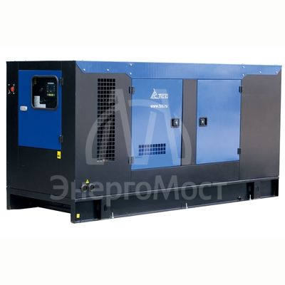 Дизельный генератор ТСС ЭД-200-Т400 с АВР в шумозащитном кожухе на прицепе