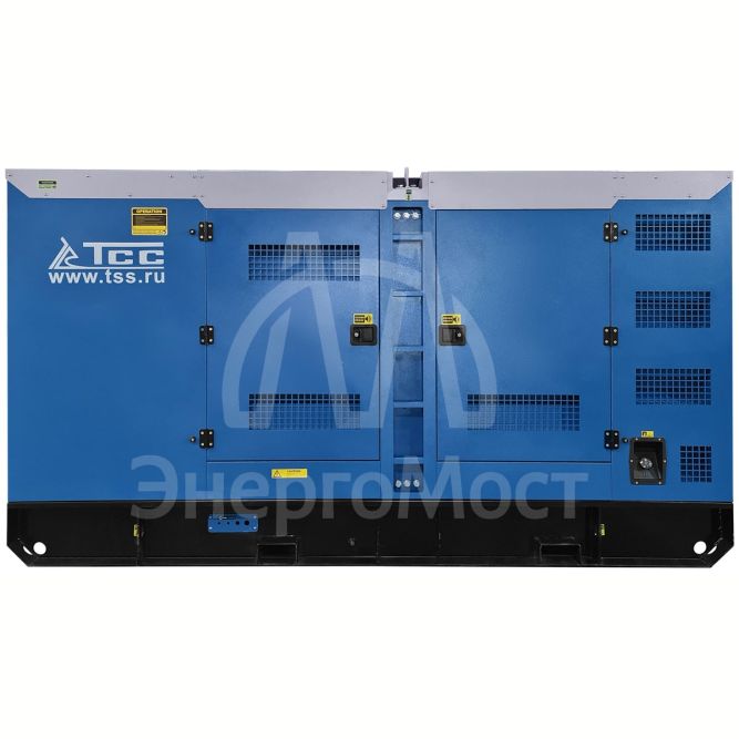 Дизельный генератор ТСС ЭД-200-Т400 с АВР в шумозащитном кожухе на прицепе