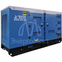 Дизельный генератор ТСС ЭД-200-Т400 с АВР в шумозащитном кожухе на прицепе
