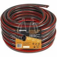 Шланг поливочный ПВХ усиленный премиум пищевой трехслойн. армир. 3/4 50м черн.-красн. Вихрь 73/7/2/8