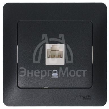 Рамка 1-м Glossa антрацит SE GSL000701