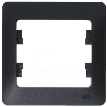 Рамка 1-м Glossa антрацит SE GSL000701