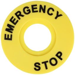 Бирка &amp;quot;Стоп&amp;quot; OptiSignal Compact D22 круглая 60мм (EMERGENCY STOP) С7-MH2260 ZBY9320 КЭАЗ 362221