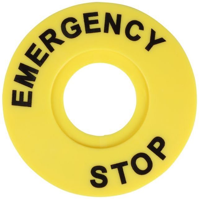 Бирка &amp;quot;Стоп&amp;quot; OptiSignal Compact D22 круглая 60мм (EMERGENCY STOP) С7-MH2260 ZBY9320 КЭАЗ 362221