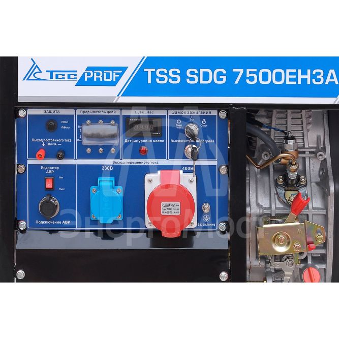 Дизель генератор TSS SDG 7500EH3A